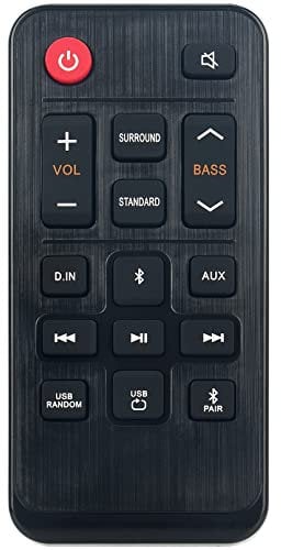 Replacement Remote Control Commander fit for Samsung Dolby Audio/DTS 2.0 Channel Soundbar HW-T400/ZA HW-T400 HW-T400/XU 170W 2.1ch Soundbar HW-T40M/ZA HW-T40M