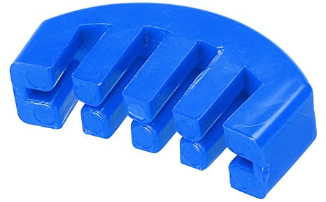 sourcing map Geige Schalldämpfer Violin-Übungsschalldämpfer Geräuschlos Gummi Blau 4/4 Lautstärkeregler