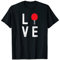 Love PingPong Tischtennis-Liebhaber mit Paddle Ping Pong T-Shirt