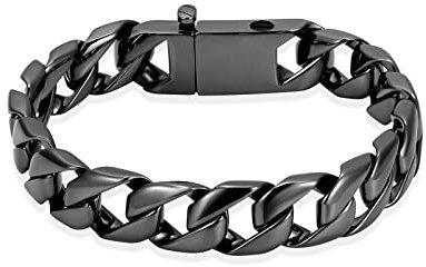 VCCWYQK Kremation Urne Armband für menschliche Asche für Männer, Cuban Link Armband Kremation Schmuck für Asche Urne Keepsake Memorial Asche Halter Armband