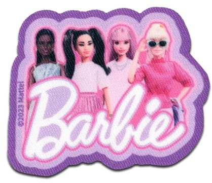 Comercial Mercera Barbie Team Catwalk - Aufnäher, Bügelbild, Aufbügler, Applikationen, Patches, Flicken, zum aufbügeln, Größe: 6 x 7,1 cm