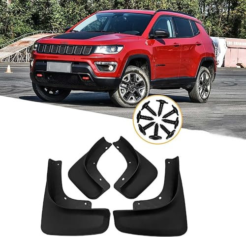 Paraspruzzi Per JEEP Compass 2.4L 2017-2020, Paraspruzzi Auto Anteriore Posteriore Mud Flap Splash Guard Accessori