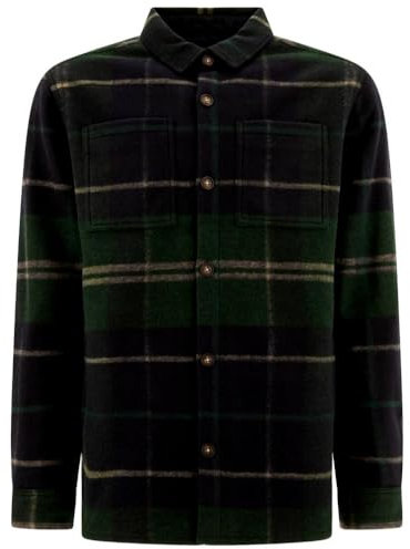 Barbour Herren Chapter Tailored Check Overshirt, Grünes Loch Tartan, L