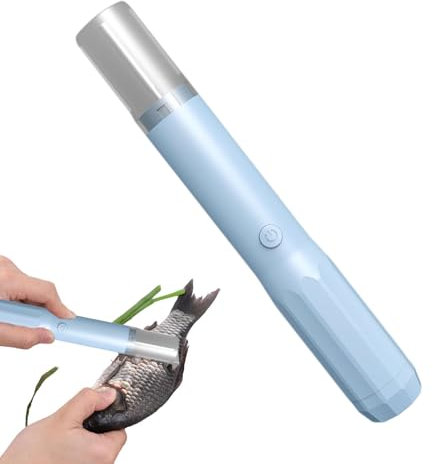 Electric Fish Scaler Remover | Fish Scale Remover Tool | Automatic Fish Scaler Remover | Portable Electric Compact Scaler Fast Cleaning Cordless Rechargeable Fishes Skin Peeler for Kitchen