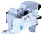 Babylux Baby EINSCHLAGDECKE 90 x 90 cm Einlage Babyschale Kinderwagen Buggy Decke Autoschale Autositz Minky Baumwolle 3-Punkt-Gurt Kleinkind Babydecke (120. Wald REH)