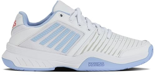 K-Swiss Women's Court Express Tennis Shoe, White/Air/Strawberry Ice, 8.5 M