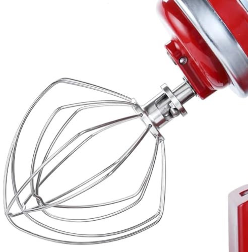 Arcets Frusta a Filo Compatibile per KitchenAid K45WW KSM90 K45 KSM150 Frullino per Uova e Torta Miscelatore per Impastatrice Planetaria in Acciaio Inox (Taglia 4.5QT / da 4.3L)