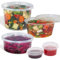 Bag Market | 50 x Round Clear Plastic Food Containers with Lids - Pots, Tubs, Deli, Takeaway, Dip (2oz / 56ml)