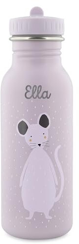 Gourde pour fille - Personnalisable - Trixie Mouse - 500 ml (souris, bouteille de 500 ml)