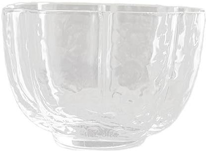 FUNOMOCYA Teetasse offic glassware teezubehör Rutschfeste Unterseite tea mug ajaa Whiskybecher Japanische Sake-Becher Wiskey-Gläser Milchbecher Trinkbecher Körbchen Design Tasse Transparent