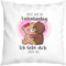 LIEBTASTISCH - Kissen mit Spruch - Ich Liebe Dich - Romantisches Motiv - Geschenkidee für Verliebte - Valentinstag - für Sie & Ihn - weiß