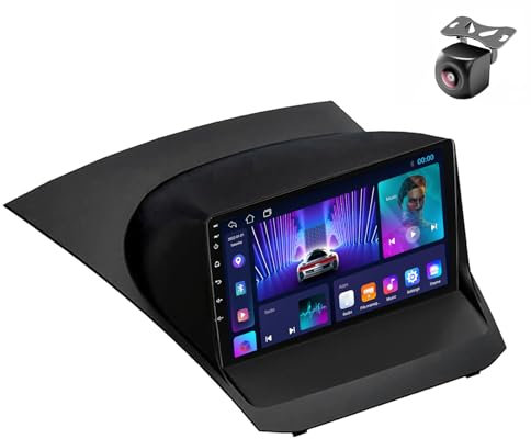 Android 13 Autoradio per Ford Fiesta MK7 2009 2010-2017 2 DIN Stereo Car Tablet Pollici Schermo MP5 Lettore Multimediale Receiver GPS con FM SWC QLED 4G Carplay Android Auto (M150CP 4core 2+32G)