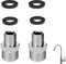 Vierone Stainless Steel Shower Hose Connector Adapter, 20mm to 16mm, Metric Tapered, HOSE_PIPE_FITTING, Shower Connector