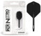 RED DRAGON Darts – Nitro Flite Integriert Flüge & Schäfte System – No.2 Form und Design – Schwarz & Schwarz Farbe, Medium Länge