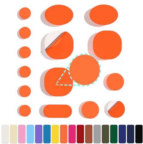 45PCS Down Jacket Repair Patches for Clothing, Puffer Jacket Repair Patch, Waterproof Fabric Tape Self-Adhesive Nylon Patch for Jackets Coats Tent Sleeping Bags Outerwear,Orange