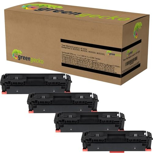 XL Toner ersetzen HP 415X für HP Color Laserjet Pro MFP M 450 454DN 454DW 454FW 454NW 478F 478FDN 478FN 479DN 479DW 479FDN 479FDW 479FNW 454 478 Series(4er Pack schwarz, Cyan, Magenta, gelb mit Chip)