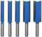 AKYLIN Lot de 5 Fraises Droite Defonceuse à Tige de 8 mm, Fraise droite à queue, Diamètre de Coupe 8/10/12/18/20 mm, Fraise Droite pour le Travail du Bois