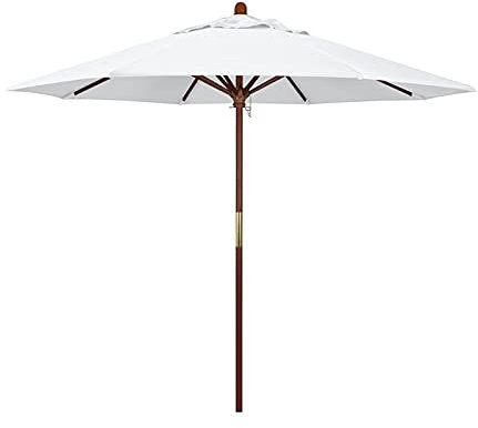 HUIBBGO Sombrilla de jardín de Madera, sombrilla de Patio Desmontable, Impermeable y para Exteriores, Ideal para Playa, comercios, mercados, Camping y Piscinas.