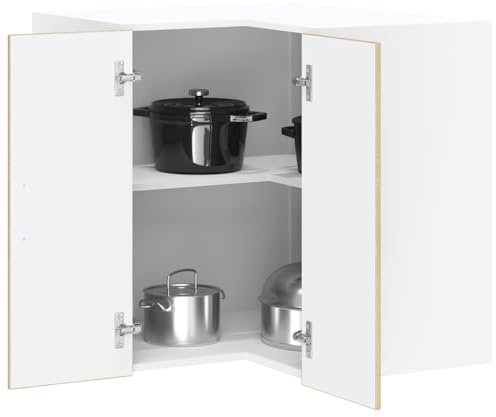 HOMTAKIE Armoire Murale d'angle de Cuisine Kalmar chêne Sonoma