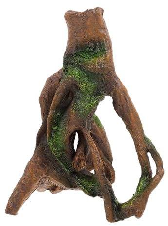 VICASKY 1 Stück Künstlicher Baumstamm Aquarium Dekoration Simulation Wurzel aus Sicherem Material für Fischtanks Bietet Rückzugsmöglichkeiten für Ihre Fische und eine