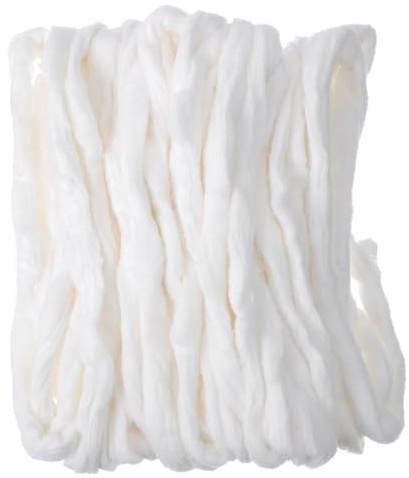 HEATSHAKING Cotone Professionale Bianco per Make-up e Cura della Pelle, Palline e Strisce di Cotone Idrofilo da 200g, Texture Confortevole Non Si Sfalda, per Manicure e Rimozione