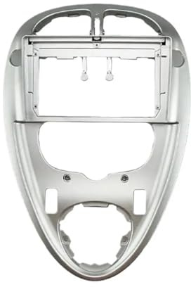 Marco de para Radio Coche Panel de navegación Universal Compatible con Citroën Xsara Picasso (1999-2010). Universal Radio Marco(Silver)