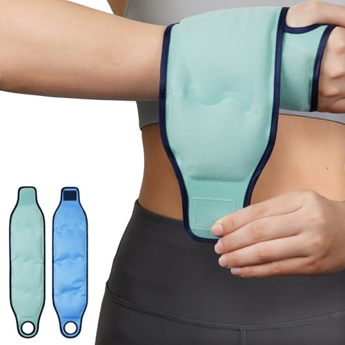 Fefod Kühlmanschette Handgelenk mit Klettverschluss(2 Stück)Kühlbandage, Wiederverwendbarer Gel Kühlpads, Gel-Eisbeutel zur Schmerzlinderung bei Karpaltunnelsyndrom, Arthritis, Schwellungen