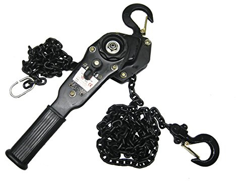 Ratchet Lever Block Chain Hoist 1T 3M Lift (Heavy Duty Lifting Manual Winch)