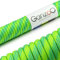 Ganzoo Paracord 550 Seil, Nylon-Polyester, 4mm, Typ 3, 30 Meter, 7 Kernstränge, Outdoor-Schnur, Allzweck-Seil, Hundehalsband, Hundeleine, Armband knüpfen, Camping, Survival - blau grün