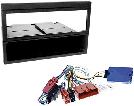 1 DIN Radio Einbauset mit Lenkradfernbedienung für Mazda MX-5 (NB Facelift) 12/2000-2005 schwarz mit Bose