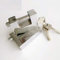 SUPERTOOL Candado resistente, acero inoxidable, antirrobo, 50 mm, candado de seguridad con 3 llaves para contenedor de envío, almacenes, garajes, camiones (1 unidad)