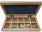 SELVA Taschenuhrschlüssel-Set, 20-teilig, in Holz-Etui, Kleinteile-Sortierkasten mit einzelnen Fächern, Uhrenersatzteile, Aufzugsschlüssel, Vierkant