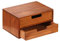 Verve Jelly Schreibtisch Organizer Ablagesystem aus Holz für den Schreibtisch Organizer mit 2 herausnehmbaren Schubladen Aufbewahrungsbox als Briefablage fürs Büro, natur