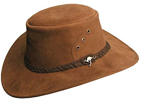 KAKADU Herren und Damen Hut aus Wildleder | Cowboy Hut mit Flechtband- hergestellt in Australien