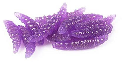 Waage Köder Larve - Lila Glitzer - 3.5cm - 15 Stück