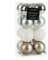 com-four® 16x Weihnachtskugel - Christbaumkugeln aus Kunststoff für Weihnachten - Baumschmuck für den Christbaum - Christbaumschmuck
