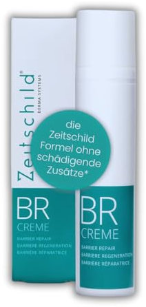 Zeitschild Barrier Repair Creme I Zur intensiven Pflege, Regeneration und Schutz für besonders sensible Haut I Entzündungshemmende Wirkung bei Anwendung auf dem Körper und im Gesicht I 100ml