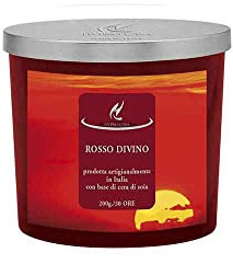 HYPNO CASA - Bougie Parfumées en Pot en Verre, 200 g (rouge Divino)
