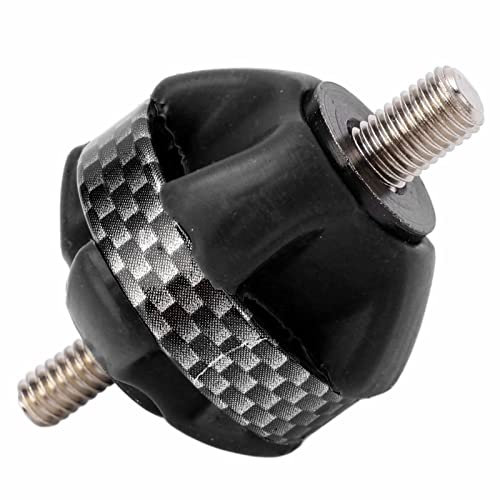 Bow Shock Absorbing Ball, Rubber Portable Compound and Recurve Bow Damper Arch Ery Stabilizer Suppliesfor Hunting Archery Training(Le Noir)