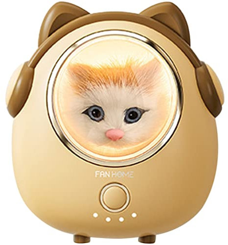 OSALADI Handwärmer Elektrischer Handwärmer 2 In1 Powerbank Usb Schnellheizender Handwärmer Niedliche Katze Taschenwärmer für Weihnachtsfeier Gefälligkeiten Geschenk Gelb Taschenhandwärmer
