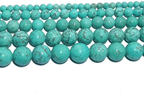 Naturstein Rissige Adern Kleber Türkise Charme Runde Lose Perlen Für Schmuckherstellung Handarbeit Armband DIY H7150 6mm 60-62pcs