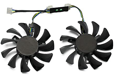 RAKSTORE GA81S2U GA81O2U Ventilateur de carte graphique 75 mm Compatible avec ZOTAC GTX 970 Ventilateur silencieux