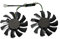 RAKSTORE GA81S2U GA81O2U Ventilateur de carte graphique 75 mm Compatible avec ZOTAC GTX 970 Ventilateur silencieux