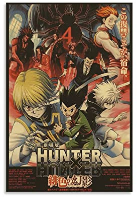HIHIOI Anime Hunter-X-Hunter Cover Retro Leinwand Kunst Poster und Wandkunst Bild Druck Moderne Familie Schlafzimmer Dekor Poster 30 x 45 cm