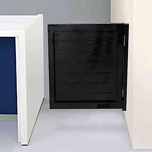 Pendeltür Saloontür Schwingtür Flügeltür Schwarz Schwingtüren Für Türöffnungen, Einzelne Salontüren Schwingend Für Flur, Treppe, Waschküche Und Einzelhandelsgeschäfte, Holz-Halbtür 100 90 80 70 60 CM