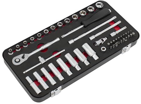 Sealey 49pc 1/4 Sq Drive Socket Set – Premier Platinum - AK7920