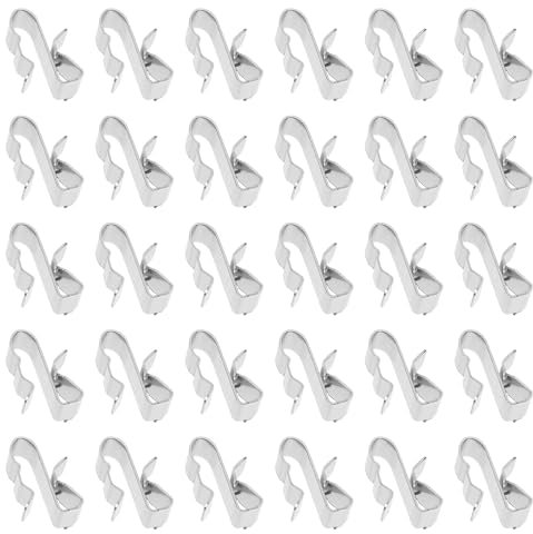 Gatuida 50 Stück Solarpanel Kabelklemmen: Solar PV Kabel Claps Edelstahl Anhänger Drahtklemme für Elektrische Kabel Management