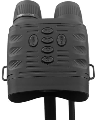 Mulcort Nachtsichtbrille 4K Infrarot Nachtsicht Fernglas 3 Zoll Bildschirm Nacht und Tag mit wiederaufladbarem Akku Jagdnachtsicht mit 7 Helligkeitsstufen