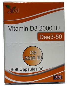 VED Vitamin D3 2000 IU Soft Capsule | 30 Days Supply
