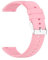 Foyscr Silicone Strap, Quick Buckle Waterproof Soft,Stainless Steel Buckle, Unisex Smartwatch Band, Sport Watch Strap (Pink-20mm)